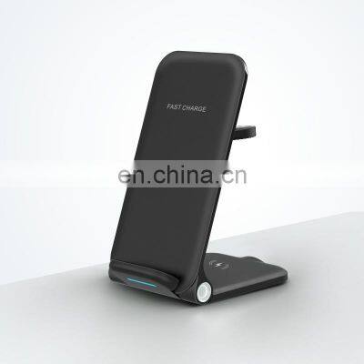 15w Fast Portable Universal Folding 3 In 1 Wireless Charger