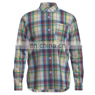 Popular BCI  cotton yarn dyed check design