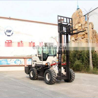 Diesel Forklift Truck Loader Bucket With Attachment 4WD Truck Mounted Forklift photo-3