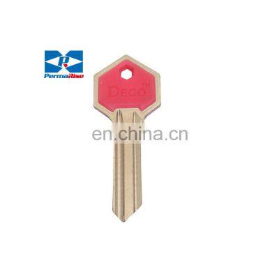 Multicoloured plastic head blank keys Door Small Old Brass key blank round head Safe Keys Blank