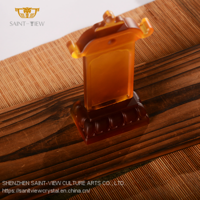 No Oxidation Customization Crystal Glass Engrave Name Consecrate Deities Ancestor Memorial Tablet photo-2