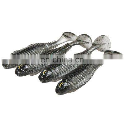 JOHNCOO Swimbait Soft Fishing Lure Soft Bait 80mm 110mm Minnow Paddle Tail Soft Lure