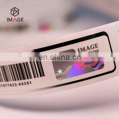 Security Holographic Tamper Proof Barcode Label, Holographic Barcode Sticker