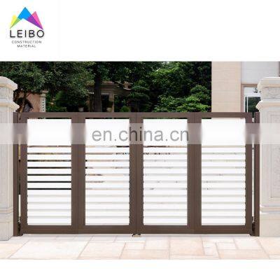 Aluminium Fence System Aluminum Profile Price 2020 New Design Custom Garden Residential Aluminium Gates Fence Profile photo-2