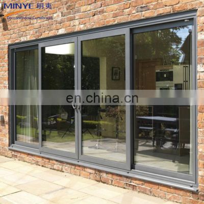 2108 new design tempered glass sliding door /aluminum sliding patio door