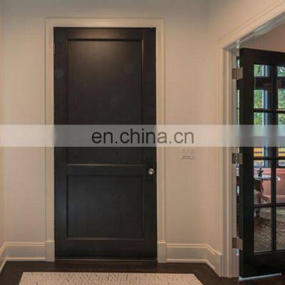 Teak Wooden Turkey Moistureproof House Bedroom Entry Solid Core Price Modern Designs Dark Wood Interior Doors photo-4
