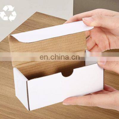 small white corrugated sturdy cardboard boxes mug cup mailbox packaging storage shipping  boxes Gift Boxes