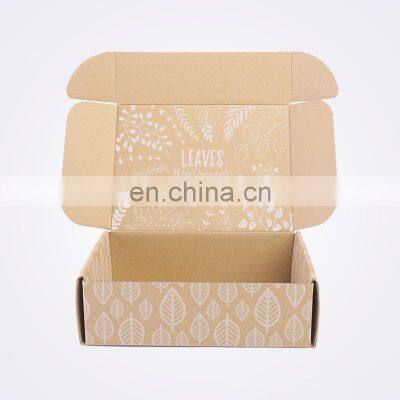 Folded Corrugated Paper Cardboard Clothing Shoes Packing Custom Printed LOGO Marbling Luxury Shipping Packaging Paper Box photo-4