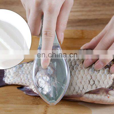 Fast Remove Fish Skin Brush Plastic Fish Scales Graters Scraper Easy Kitchen Cleaning Tool