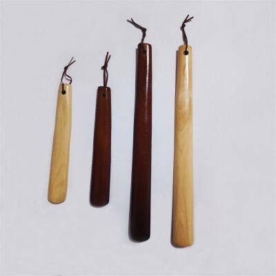 Luxury Hotel Shoehorns Long Handled Wood Shoe Spoon Japanese Household Wooden Shoe Horn photo-2