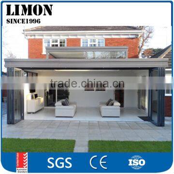 wholesale aluminium frame glass bi folding door price for sunroom balcony