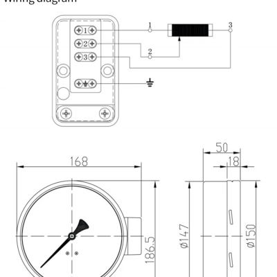 0-1.6MPA Constant Pressure Water Supply Remote With Inverter Resistance Remote Pressure Gauge photo-4