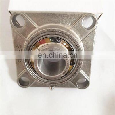 1 inch bore stainless steel pillow block bearing FYJ1.TF FG56205.100 square 1 bolt flange bearing SS SUCF205-16 bearing