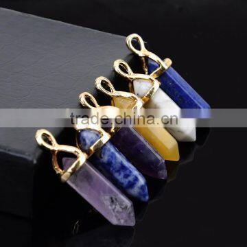 Natural crystal stone charms pendant man/woman popular designer necklace pendants