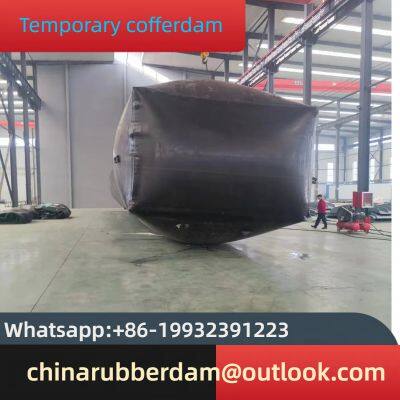 Mobile temporary dam for flood prevention and control, soft embankment, rubber wall, river cofferdam manufacturer for sale