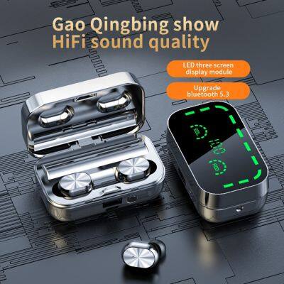 TWS Wireless Earphone Touch Control Earbuds 9D Stereo Sport Waterproof BT Headphones HD Mirror Gaming In-ear Headset photo-2