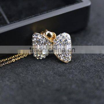 2015 New Product Cute Bowknot Pendant Necklace China Jewelry Wholesale photo-5