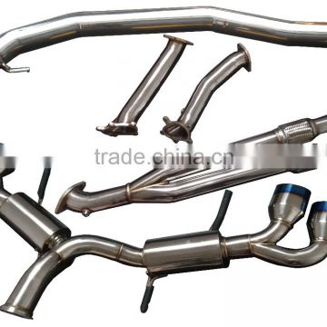 exhaust cat-back for nissan GTR R35 titianum material