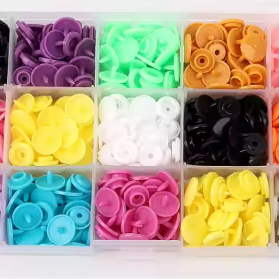 OEM Multi-Color Solid Color Round Marathon Running Number Bib Clip Plastic Race Running Bib Clips Buckle Plastic Snap Button photo-5