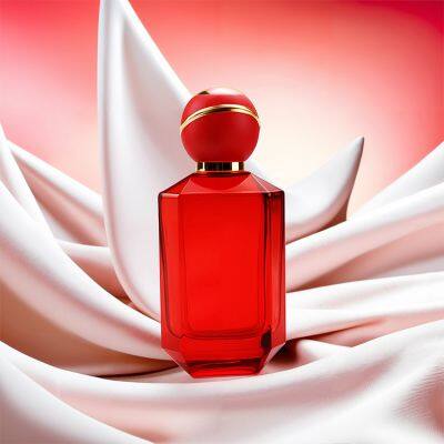 Wholesale Flower Premium Luxury 100ml OEM Eau De Toilette Red Glass Perfume Bottle for Women for Evening Dinners