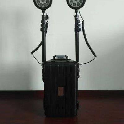 Caja tipo iluminación móvil recargable montada en carro de servicio pesado