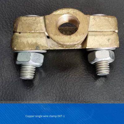 special offer on copper single wire clamps dxt - 1 for catenary wire erection, copper double wire clamps, and parallel groove clamps for tram lines