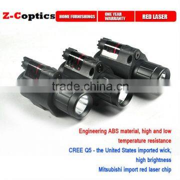 650nm Tactical Red Laser Sight And LED For Picatinny Rail With Quick Release Mounting