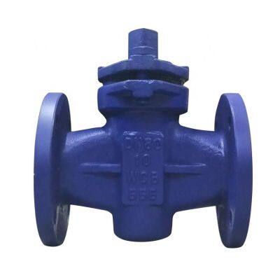 ANSI DN250 Cast Iron Ductile Iron Plug Valve PN16 Cast Steel WCB Flange Plug Valve Worm Gear Manual Plug Valve photo-3