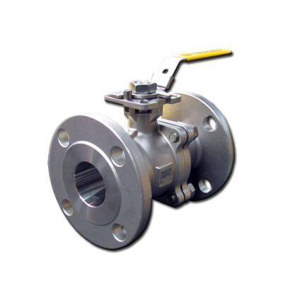 ANSI Class 150 Manual Industrial Stainless Steel 304 Flange Ball Valve with High Mounting Pad