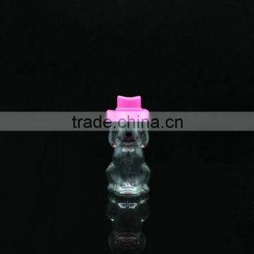 Clear fancy shape plastic food storage jars with lid for sale