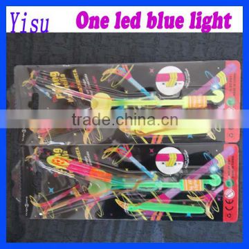 blister card packing Y shaped slingshot prefold wing led flying arrow helicopter