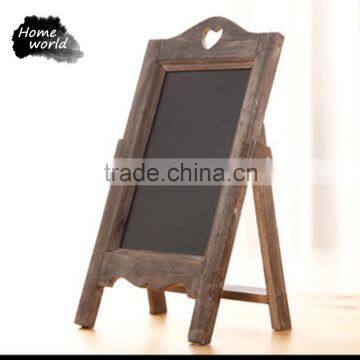 Rustic Blackboard, Framed Folding Blackboard, Cafe Ornament Advertising Blackboard