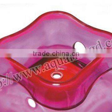 Pedicure Spa Glass Bowl for Beauty Salon