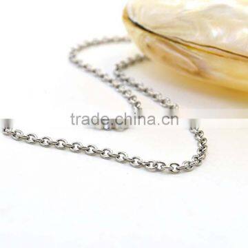 Chains Necklaces Type 316 Stainless Sateel Main Material O Chain Necklace photo-4