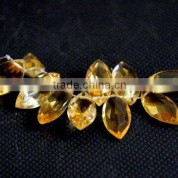 natural citrine faceted marquise flawless gemstone 10 pcs