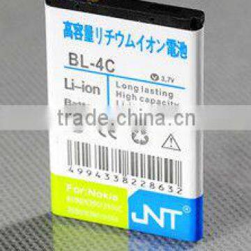 Grade A rechargeable Battery of Cell phone BL-4C for Nokia models