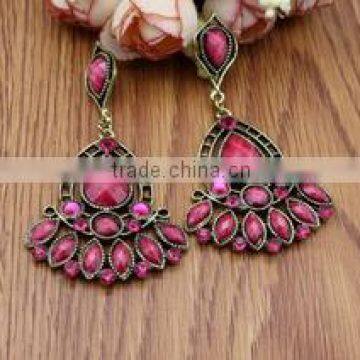Beautiful Vintage Drop Beads Hooks Fancy Earring Designer photo-4