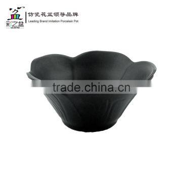 Hot Sale Small Lotus Shape Melamine Flower Pot Plastic Flower Pot 1412 photo-6
