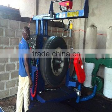 Large yield shredded tyre scrap machine India