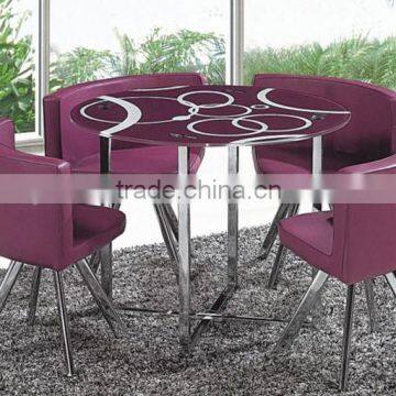 Small family dinner table and chairs used for party