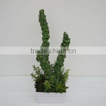 Unique design decorative tall artificial plants artificial succulent/cactus arrangement