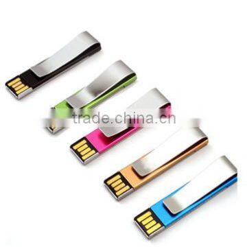 Metal clip usb flash memory with logo printing