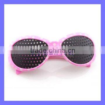 Colorful Wave Funky Rock Glasses Crazy Pinhole Party Glasses For Children Tennagers Kids