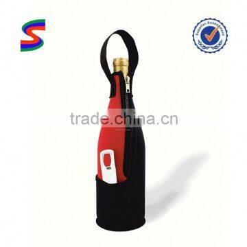 Leather Wine Bottle Bags Polyester Wine Bag