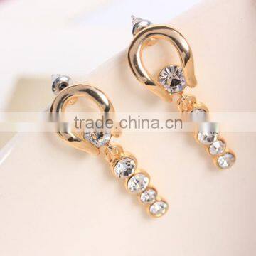 Fashionable design ear studs diamond stud earrings cheap wholesale stud earrings