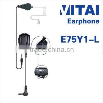 VITAI E75Y1-L Transparent Tube Type Walkie Talkie Earphone