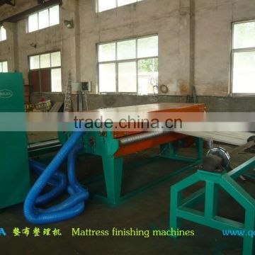 Used woven mattress clean and straighten machine in rubber machine area