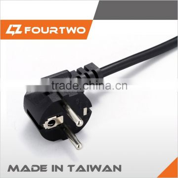 Made in Taiwan high quality low price power cord with plug,power supply cord,220 volt power cord