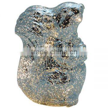 mercury glass animal squirrel christmas ornaments led table nightlight