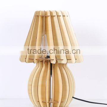 LED Wood Table Lamp JK-879-12 Hotel Bedside Table Lamps Restaurant Wooden Led Table Light photo-2